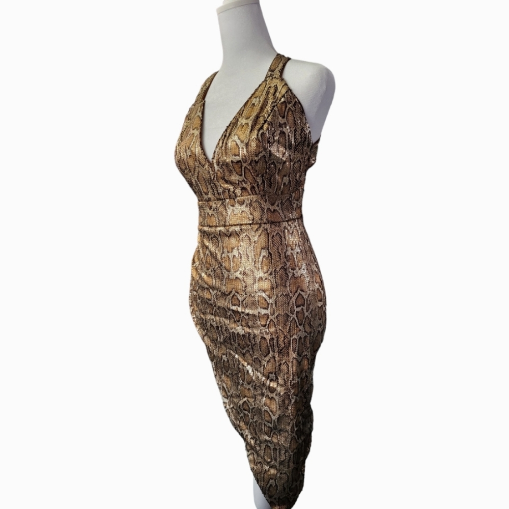 Fashion Nova Toxic Snake Venom Dress